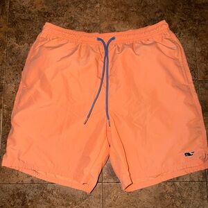 Vineyard Vines Men's Peach Swim Trunks